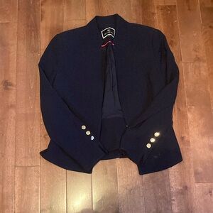 Women's Navy Blazer with Gold Buttons